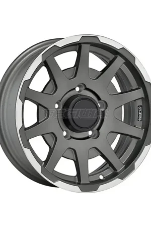Clearance SPARCO Sparco Dakar Alloy Wheel 16x5.5 ET0 5x139.7 Matt Dark Grey Poli