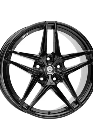 While Supplies Last SPARCO Sparco Record Alloy Wheel 19x8 ET45 5x108 Gloss Black 73mm CB