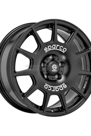 SPARCO Sparco Terra Alloy Wheel 16x7 ET48 5x112 Matt Black White Lette Mega Sale