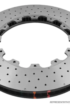 Top Rated DBA 06-11 Jeep Grand Cherokee SRT 8 Front Cross Drilled & Dimpled 5000 XD Series Ring