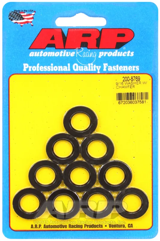 Bulk Order ARP 9/16 ID 1.00 OD Chamfer Washers (10 pack) — PMD Premier Motoring Development