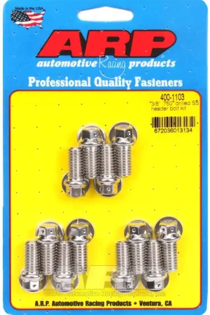 ARP 3/8 x .750 drilled SS header bolt kit — PMD Premier Motoring Development Handmade