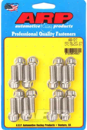 ARP BB Chevy SS 12pt .875 UHL header bolt kit — PMD Premier Motoring Development Final Sale