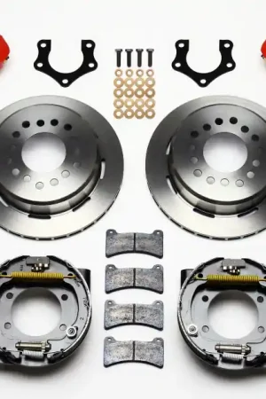 Wilwood Dynapro Low-Profile 11.00in P-Brake Kit - Red Mopar/Dana 2.36i — PMD Premier Motoring Development Special Discount
