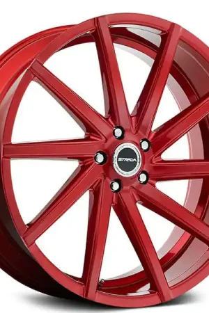 20" Strada Wheels Sega Candy Red Rims Best Seller