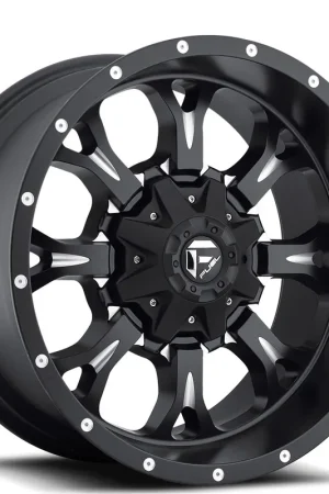 20" Fuel Wheels D517 Krank Matte Black Milled Off-Road Rims Must Have