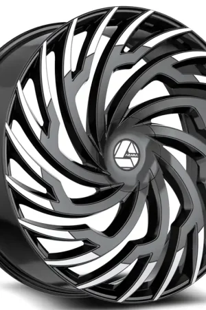 28" Azara Wheels AZA-536 Gloss Black Machined Rims Price Cut