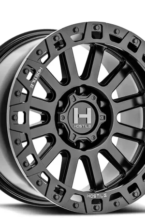 Today Only 20" Hostile Wheels H139 Dominator Satin Black Off-Road Rims
