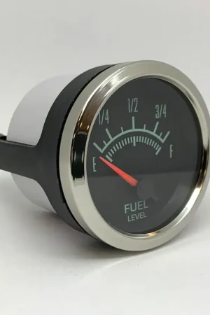 Reduced Price Marshall Instruments SCX 60's Muscle 2-1/16-Inch Programmable Fuel Level Gauge; Polished Stainless Steel Bezel