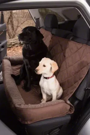 3 Dog Pet Supply No-Slip Bolster Fleece Seat Protector; Chocolate Handmade