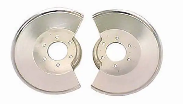 Worldwide Shipping Rugged Ridge Brake Dust Shield with 2 Bolt Caliper Plate - Pair - Stainless Steel - 11121-02