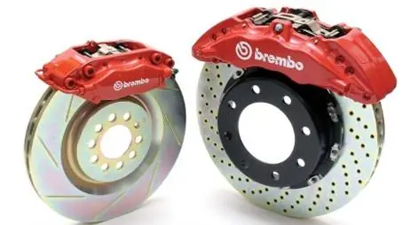 Audi A4 Brembo Gran Turismo Brake Kit with 6 Piston 355x32 Disc & 2-Piece Rotor - Front - 1Mx.8011A Popular