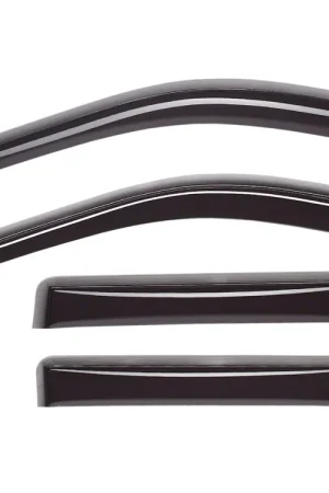 Best Choice Weathertech Side Window Deflectors; Front and Rear; Dark Smoke