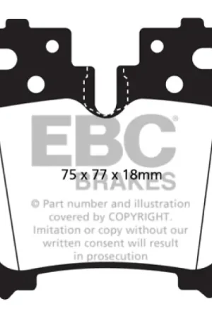 Time-Limited EBC 07+ Lexus LS460 4.6 Greenstuff Rear Brake Pads — PMD Premier Motoring Development