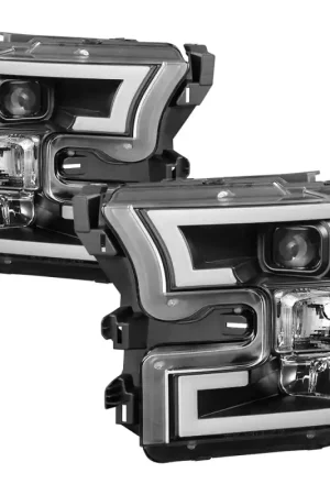 Spyder Ford F150 2015-2017 Projector Headlights - Light Bar DRL LED -— PMD Premier Motoring Development Wholesale