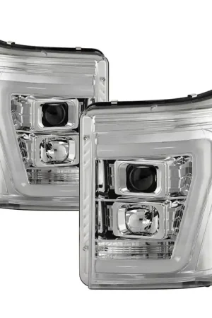 Spyder Ford F250/350/450 11-16 V2 High-Power LED Headlights-White Ligh — PMD Premier Motoring Development New Release