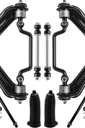 10pc Front Upper Control Arms Tie Rods Sway Bar Links Suspension Kit Hot Picks