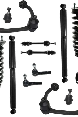 12pc Front Struts Control Arms Ball Joints Rear Shock Absorbers Suspension Kit High Quality