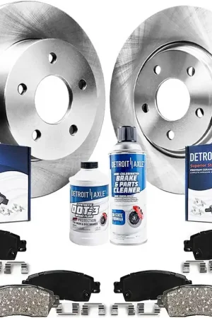 10pc Front & Rear Disc Rotors and Ceramic Brake Pads Kit Genuine
