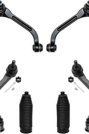 10pc Front Upper Control Arms Tie Rods Lower Ball Joints Suspension Kit Brand New
