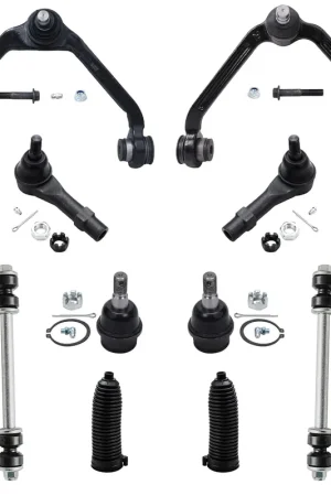 12pc Front Upper Control Arms Ball Joints Sway Bar Links Tie Rods Suspension Kit Bulk Order