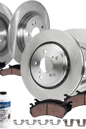 10pc Front & Rear Disc Rotors and Ceramic Brake Pads Kit Place Order