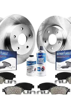 10pc Front & Rear Disc Rotors and Ceramic Brake Pads Kit Luxury
