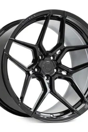 Top Rated Rohana Wheels RFX11 Gloss Black Wheel; Rear Only; 20x11; 20mm Offset