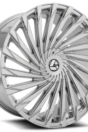 Mega Sale Azara AZA-501 Nano Chrome Wheel; Rear Only; 24x9; 15mm Offset