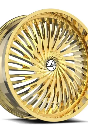 Azara AZA-526 Nano Gold Wheel; Rear Only; 22x9.5; 15mm Offset Authentic