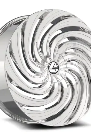 Modern Azara AZA-535 Nano Chrome Wheel; Rear Only; 24x9; 32mm Offset