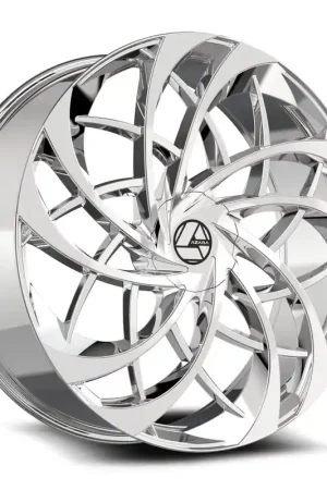 Azara AZA-540 Nano Chrome Wheel; Rear Only; 24x9; 32mm Offset Bulk Order