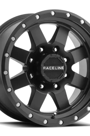 Raceline 935B Defender Wheel 15x10 5x114.3 Satin Black -50mm - FREE T-SHIRT INCLUDED! Limited Edition