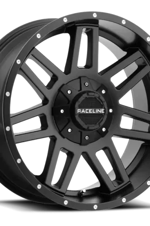 Raceline 931B Injector Wheel 16x8 5x114.3 & 5x139.7 Matte Black 0mm - FREE T-SHIRT INCLUDED! Modern
