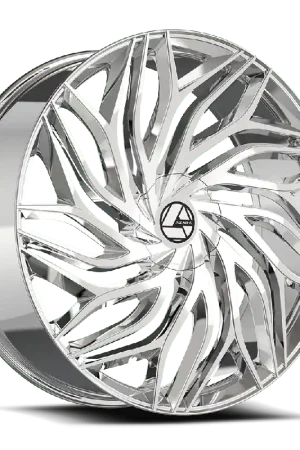 Azara Aza-537 Wheel 22x8.5 5x114.3 & 5x120 Nano Chrome 38mm Brand New