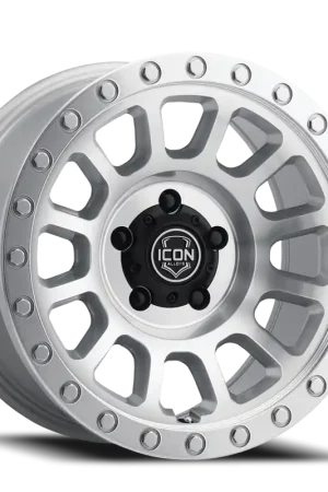 Icon Alloys Hulse Wheel 17x8.5 6x139.7 Silver Machined 0mm Direct From Factory