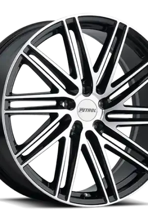 Petrol P1C Wheel 20x8.5 5x112 Gloss Black w/ Machined Face 40mm Low Price