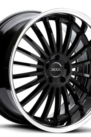 Budget Xix X59 Wheel 22x9 5x115 Gloss Black With Stainless Steel Lip 15mm