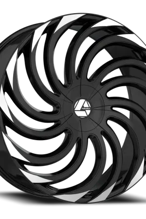 Warranty Included Azara Aza-534 Wheel 30x9.5 6x135 & 6x139.7 Gloss Black & Machined 22mm - MINIMUM PURCHASE OF 4 WHEELS