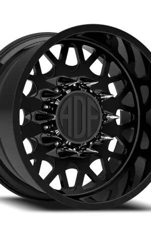 Adf Hot Shot Wheel 24x12 8x165.1 Gloss Black -40mm - MINIMUM PURCHASE OF 4 - FREE T-SHIRT INCLUDED! Get Yours