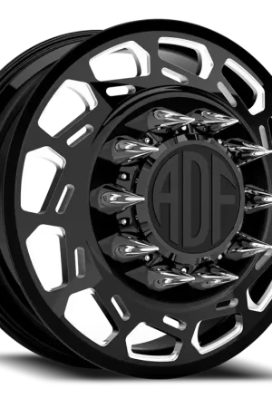 Adf Payload Right Dually Wheel 26x8.25 10x225 Gloss Black/Machined 132mm - MINIMUM PURCHASE OF 4 - FREE T-SHIRT INCLUDED! Viral