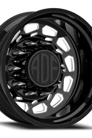 Weekend Sale Adf Payload Left Dually Wheel 28x8.25 8x210 Gloss Black/Machined -156mm - MINIMUM PURCHASE OF 4 - FREE T-SHIRT INCLUDED!