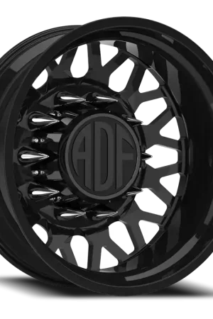Adf Hot Shot Dually Wheel 20x8.25 10x225 Gloss Black -167mm - MINIMUM PURCHASE OF 4 - FREE T-SHIRT INCLUDED! Holiday Sale