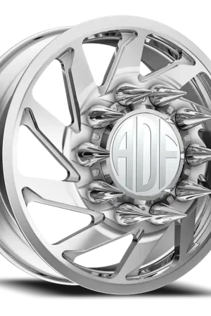 Adf Contractor Left Dually Wheel 28x8.25 8x200 Polished 132mm - MINIMUM PURCHASE OF 4 - FREE T-SHIRT INCLUDED! Original