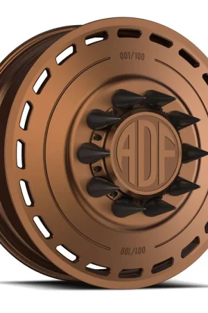 Best Seller Adf Ltd Dually Wheel - 24x8.25 8x165.1 Bronze 144mm - MINIMUM PURCHASE OF 4 - FREE T-SHIRT INCLUDED!