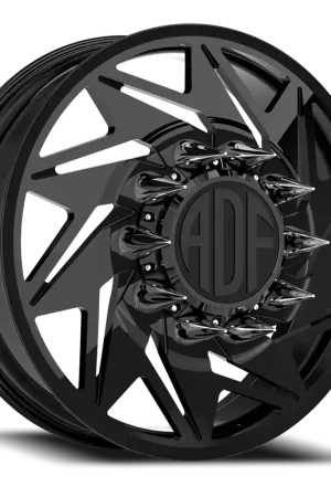 Adf - Flex Right Dually Wheel 22x8.25 8x165.1 Gloss Black 144mm - MINIMUM PURCHASE OF 4 - FREE T-SHIRT INCLUDED! Bargain