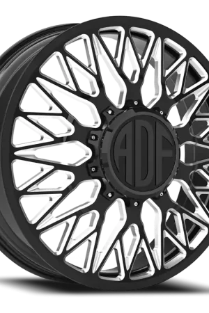 Wholesale Adf Techno Mesh Dually - Wheel 20x8.25 8x165.1 Gloss Black/Machined 144mm - MINIMUM PURCHASE OF 4 - FREE T-SHIRT INCLUDED!