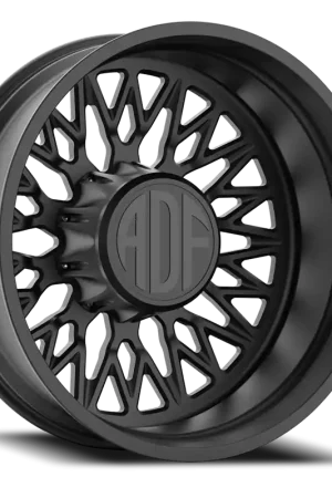 Adf Techno Mesh Dually Wheel 20x8.25 10x225 Satin Black -167mm - MINIMUM PURCHASE OF 4 - FREE T-SHIRT INCLUDED! Same Day Shipping