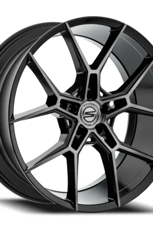 Select S102 Alpine Wheel 22x10.5 5x120 Brushed Gloss Black w/ Dark Tint 20mm - FREE T-SHIRT INCLUDED! Luxury