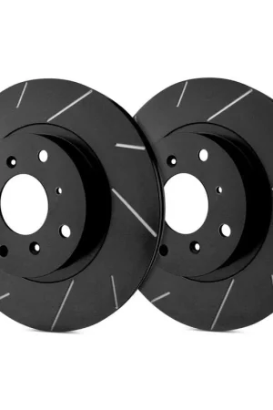 Editor’s Pick SP Performance Rear Vented 6 Lug Straight & Curved Black ZRC Brake Rotors PLA T32-2119-BP
